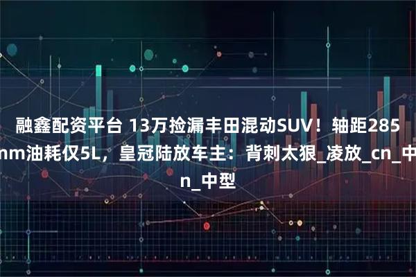 融鑫配资平台 13万捡漏丰田混动SUV!轴距2850mm油耗仅5L,皇冠陆放车主:背刺太狠_凌放_cn_中型